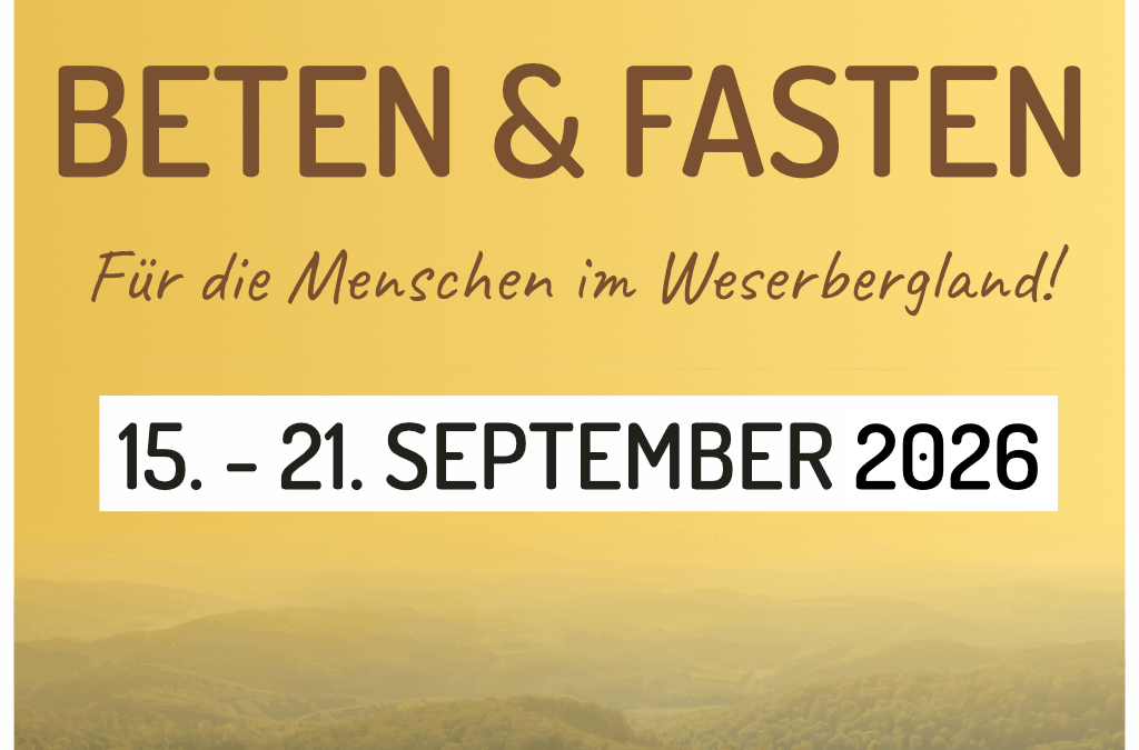 Gemeinsam beten & fasten für das Weserbergland